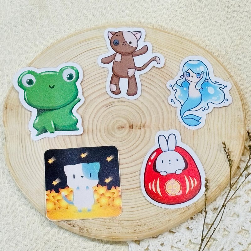 可愛插畫-防水貼紙 - 貼紙 - 紙 