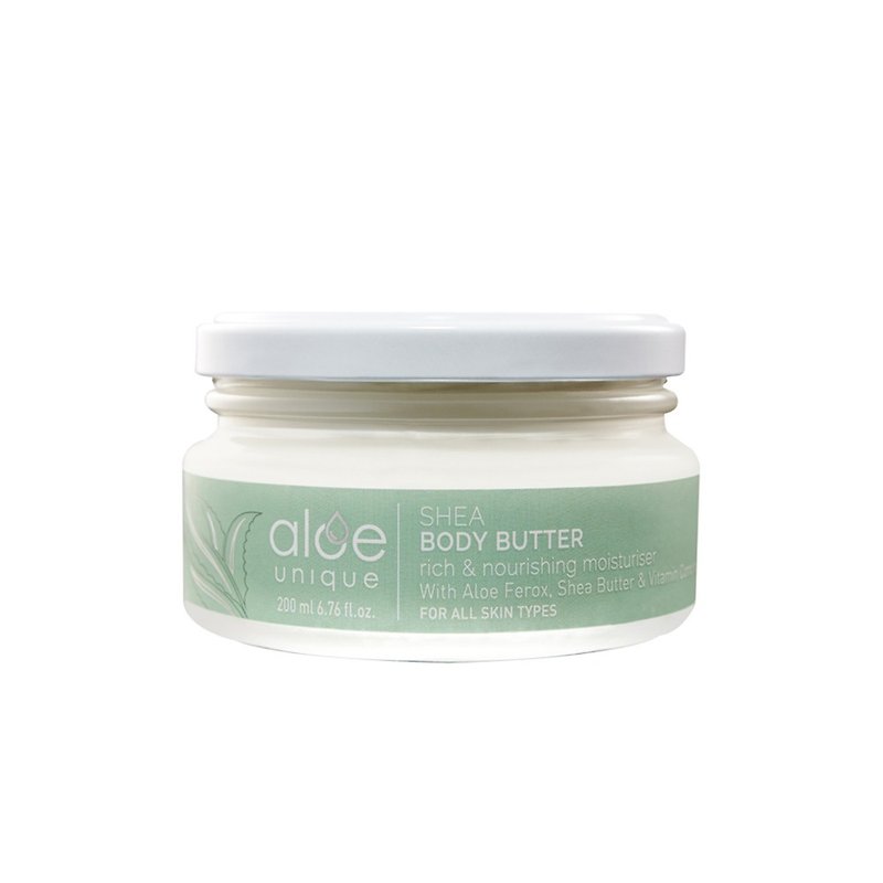 Unique Shea Butter Moisturizing Cream 200ml Moisturizing and gentle for all skin types - Day Creams & Night Creams - Concentrate & Extracts Green
