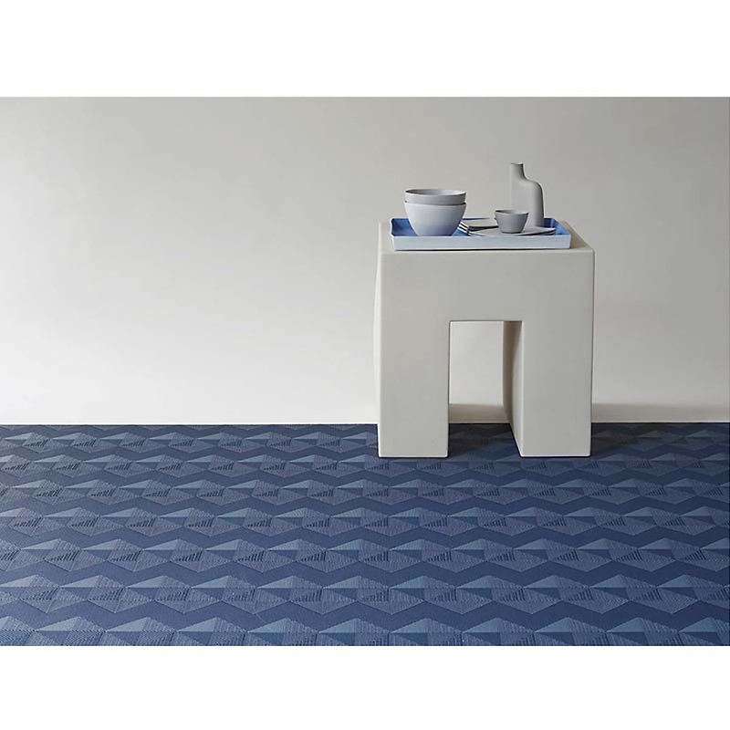 Quilted Rhombus Weave Series Floor Mat (Blanket)-118X183CM-Gentleman Blue - พรมปูพื้น - วัสดุอื่นๆ 
