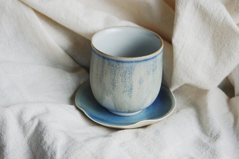 Flambe Glaze Cup-Icy Blue - ถ้วย - เครื่องลายคราม สีใส