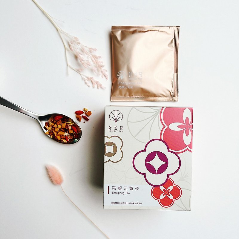 [Brightening Vitality Tea] Bright Chinese herbal health tea 5g x 7 pieces, no caffeine, no additives - Tea - Paper Multicolor