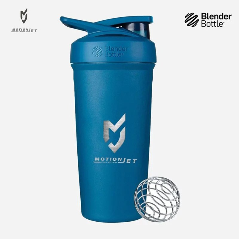 MJC & Blender Bottle 不鏽鋼聯名水壺 24 oz - 海洋藍 - 保溫瓶/保溫杯 - 不鏽鋼 藍色