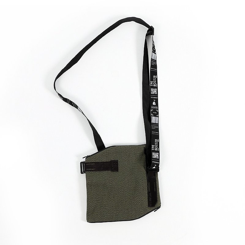 SHARE Tag-On Pocket Pouch - Black - Messenger Bags & Sling Bags - Cotton & Hemp Green