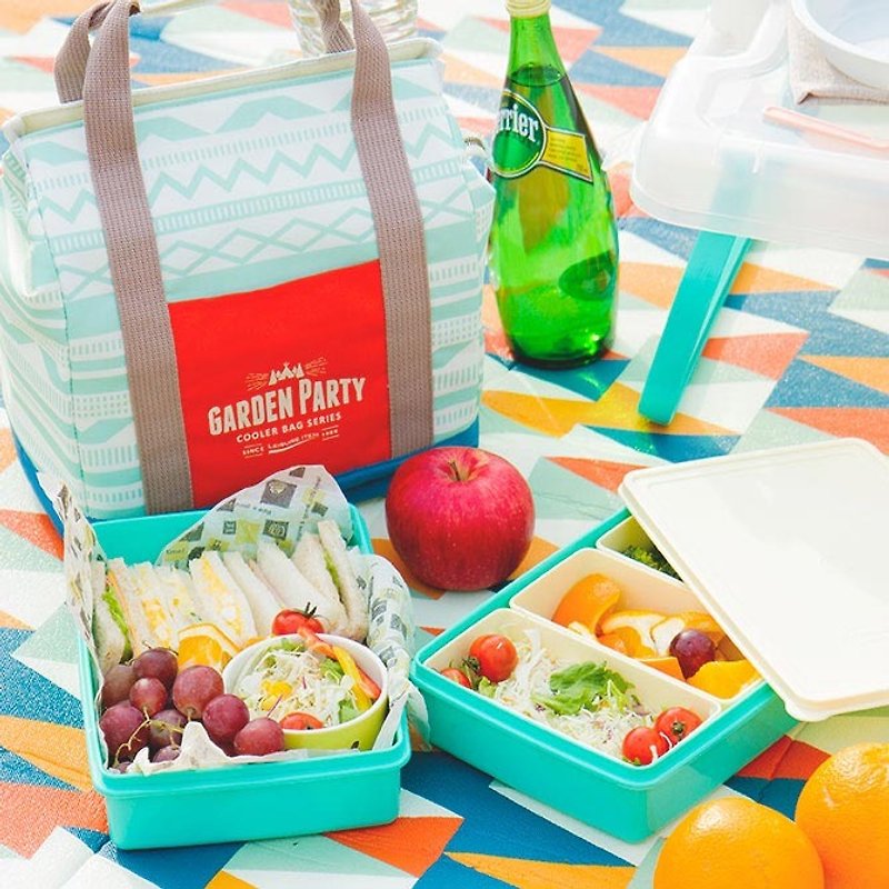 BISQUE 花園派對 / 2層野餐盒保溫提袋組 / 粉紅 - 野餐墊/露營用品 - 其他材質 
