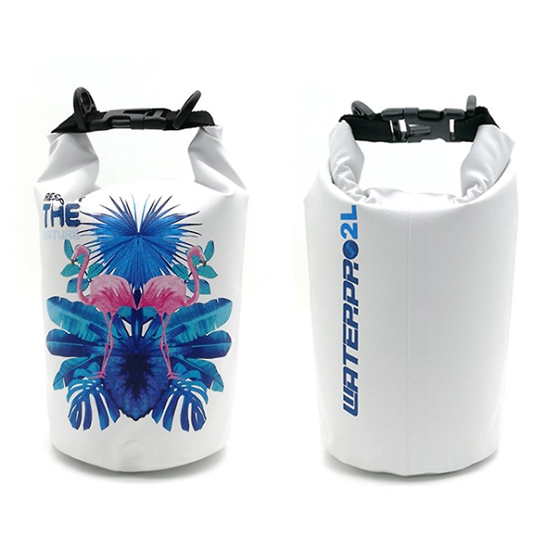 WATERPRO - 2L mini portable storage waterproof bag suitable for sports, surfing and beach use (white) - กระเป๋าแมสเซนเจอร์ - วัสดุกันนำ้ ขาว
