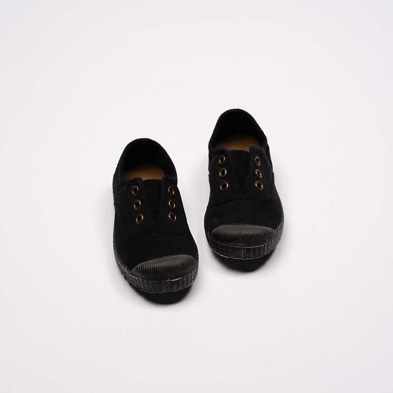 スペイン国籍 キャンバスシューズ CIENTA U70997 01 ブラック クラシックブラック布 靴底 - キッズシューズ - コットン・麻 ブラック