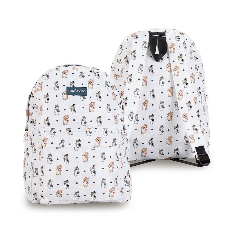 【MOFUSAND】MoFUSAND Backpack-White - กระเป๋าเป้สะพายหลัง - วัสดุอื่นๆ ขาว