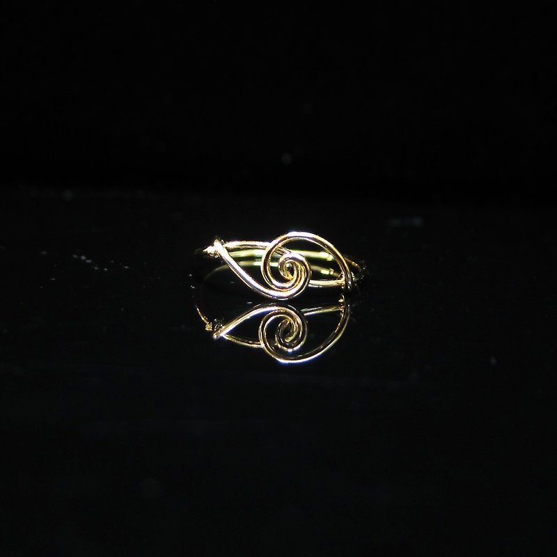 Winwing metal wire braided ring - [star flow ring]. commemorative ring. Valentine's ring - แหวนคู่ - โลหะ 