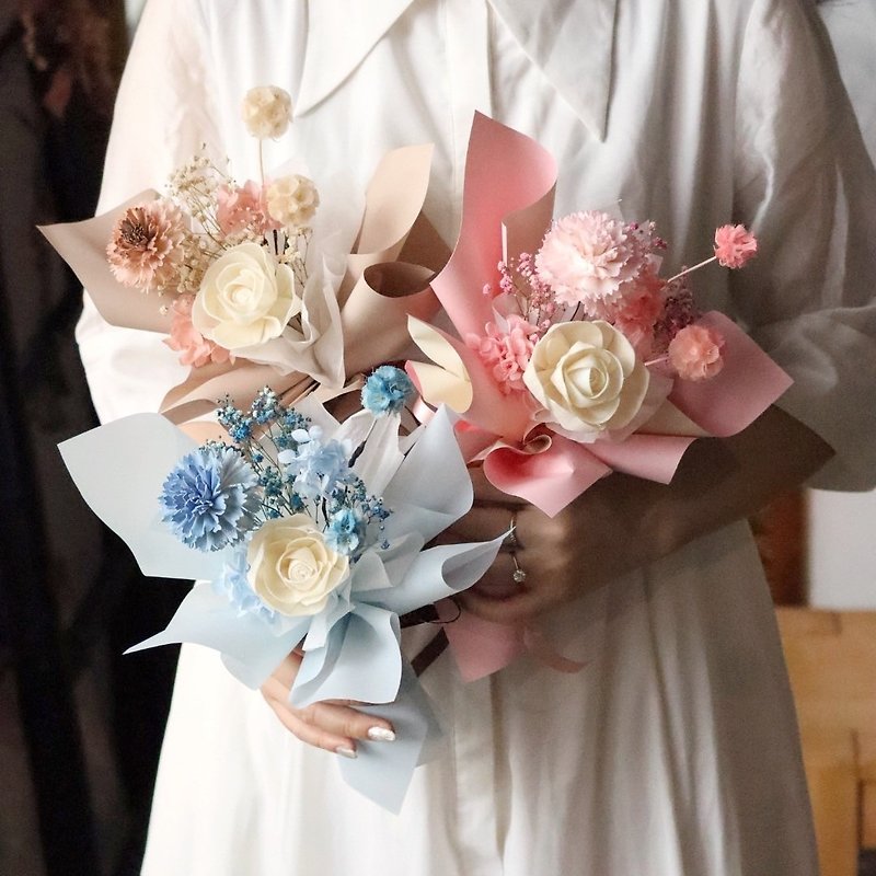 Tangible Mother's Day | Preserved Flower Bouquet Dried Flower Mother's Day Bouquet Gift - ช่อดอกไม้แห้ง - พืช/ดอกไม้ 