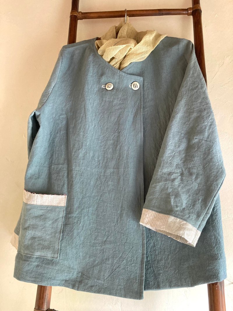 Hemp W button jacket - Women's Tops - Cotton & Hemp 