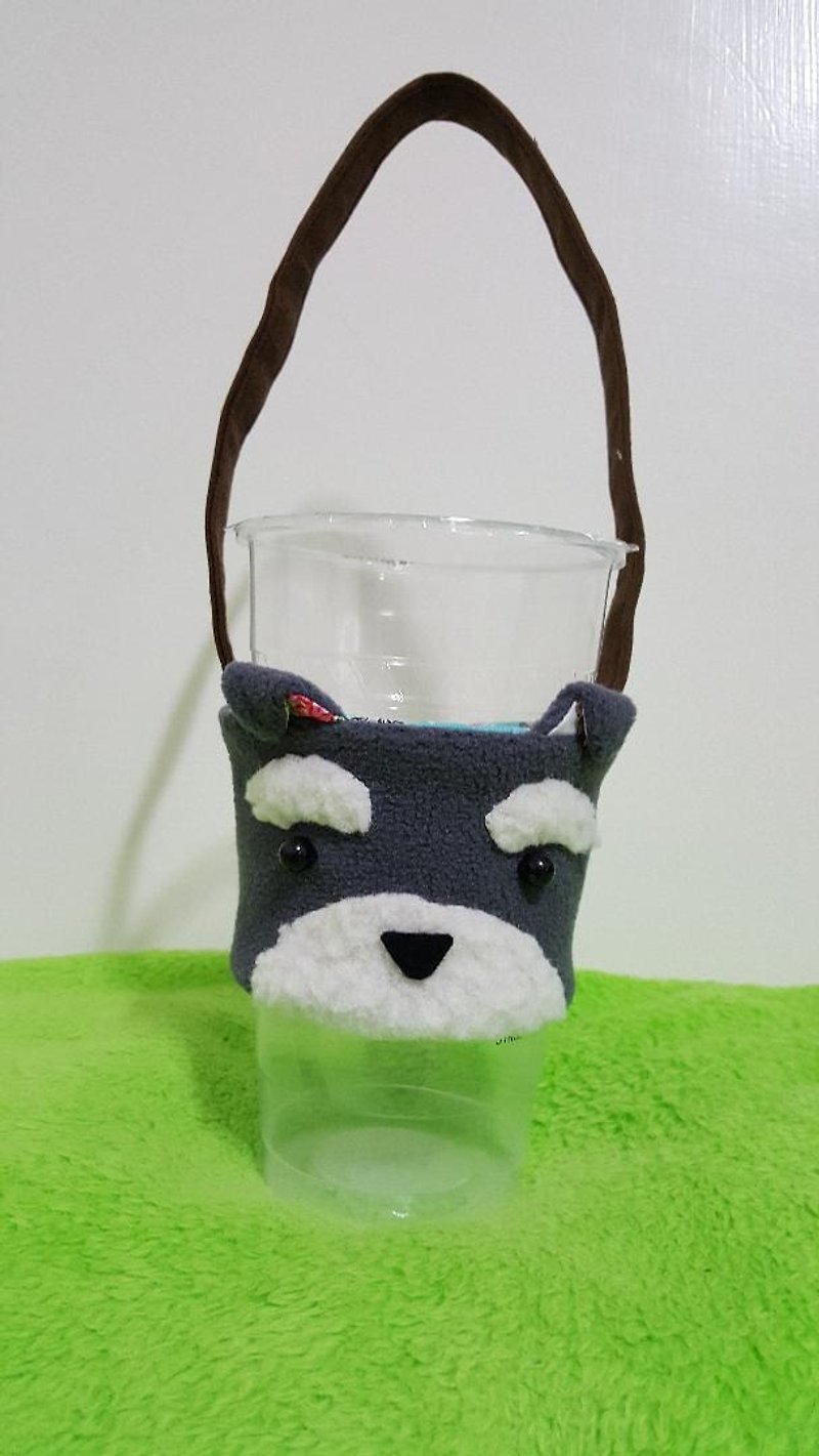 Cute animals green cups set of drink cups - Beverage Holders & Bags - Cotton & Hemp 