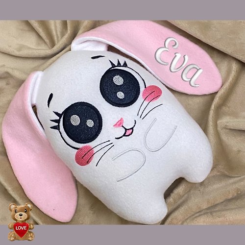Tasha's craft Personalised Rabbit Easter Stuffed Toy ,Super cute personalised soft plush toy