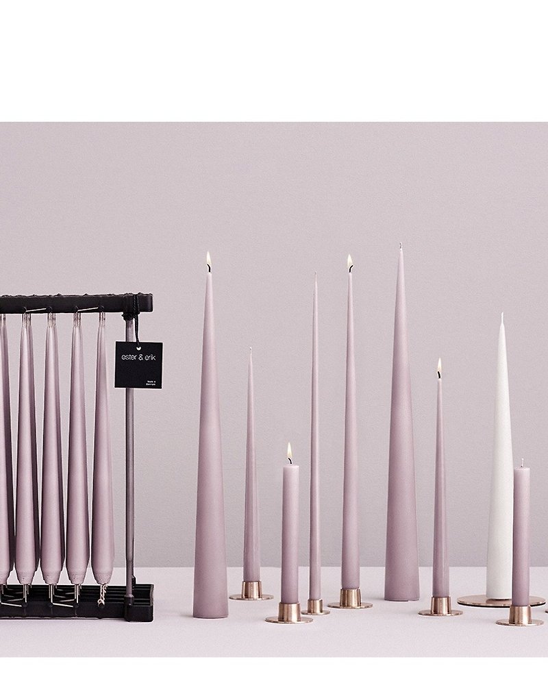 ester&erik thin taper candle soft pink candle dinner candle Taper Candles - Candles & Candle Holders - Wax 