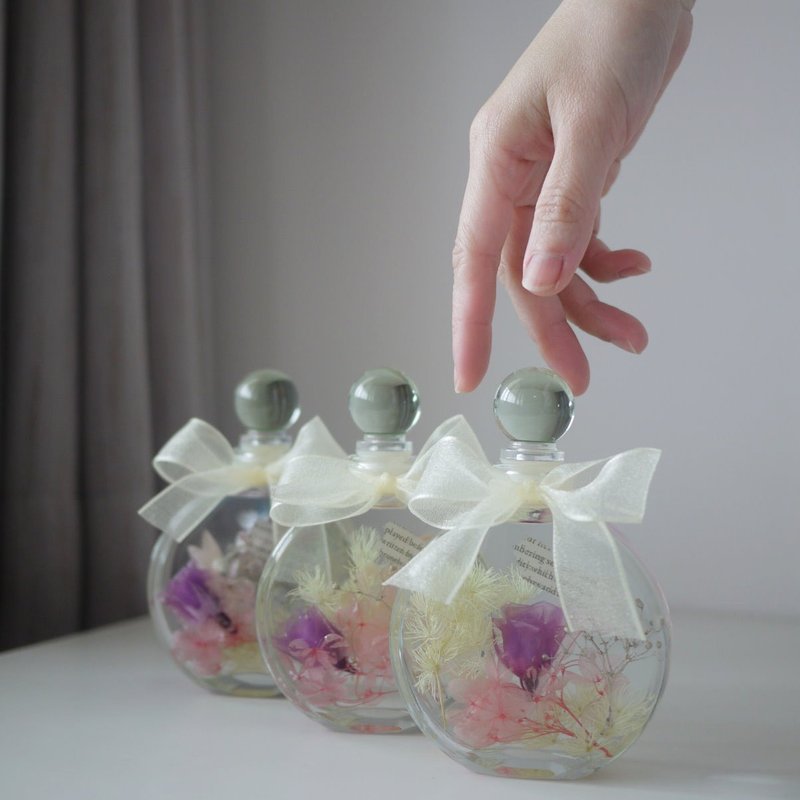 玫瑰乾燥花 永生花 浮游花擴香瓶-(附5支擴香棒) - 乾燥花/永生花 - 植物．花 