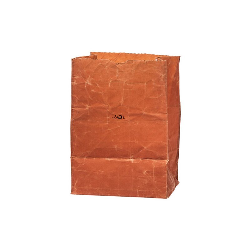 GROCERY BAG 40L Brown 仿舊時髦雜貨收納環保袋-棕色 40L - 化妝袋/收納袋 - 防水材質 咖啡色