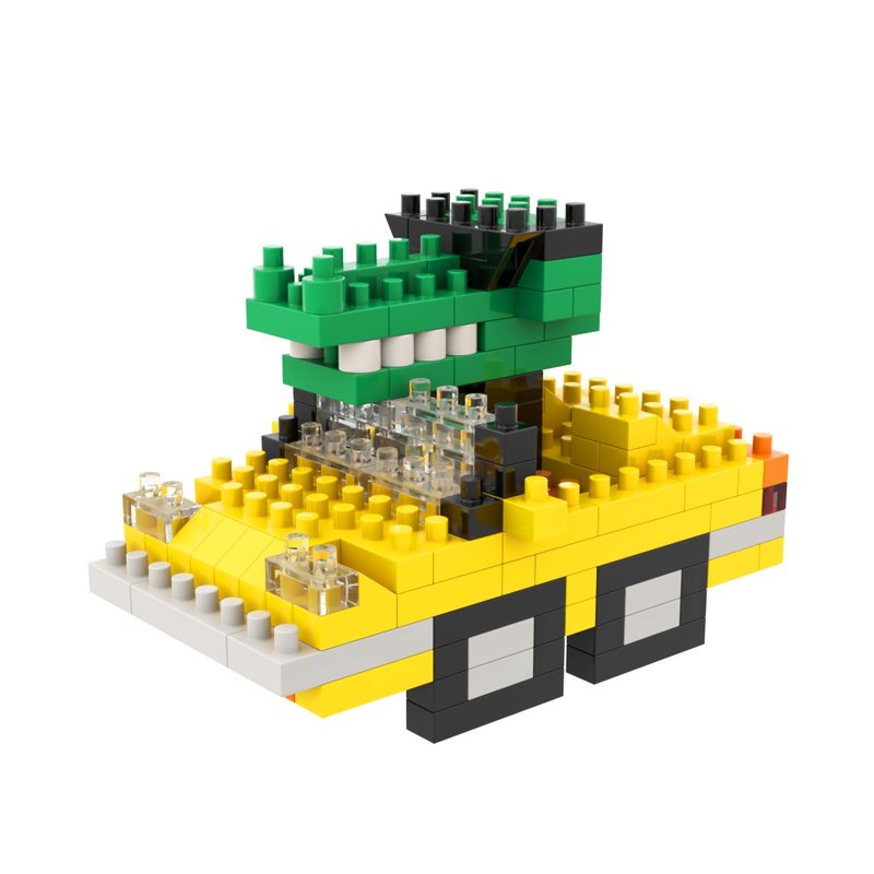 Archbrick 鱷魚與跑車微積木 - 公仔/玩偶 - 塑膠 多色