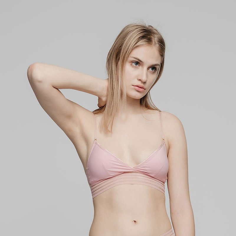 ornoir.co Zelda Bra | Pale Pink - Women's Underwear - Polyester Pink