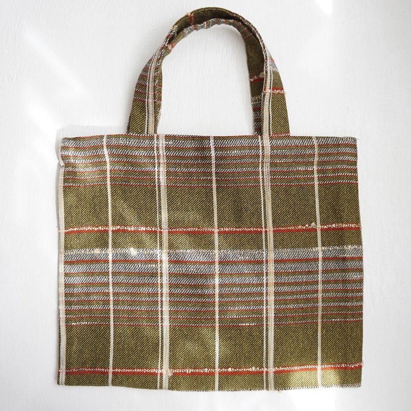 Ba-ba handmade A5 size carring bag  No.A5B9 - 手提包/手提袋 - 其他材質 咖啡色