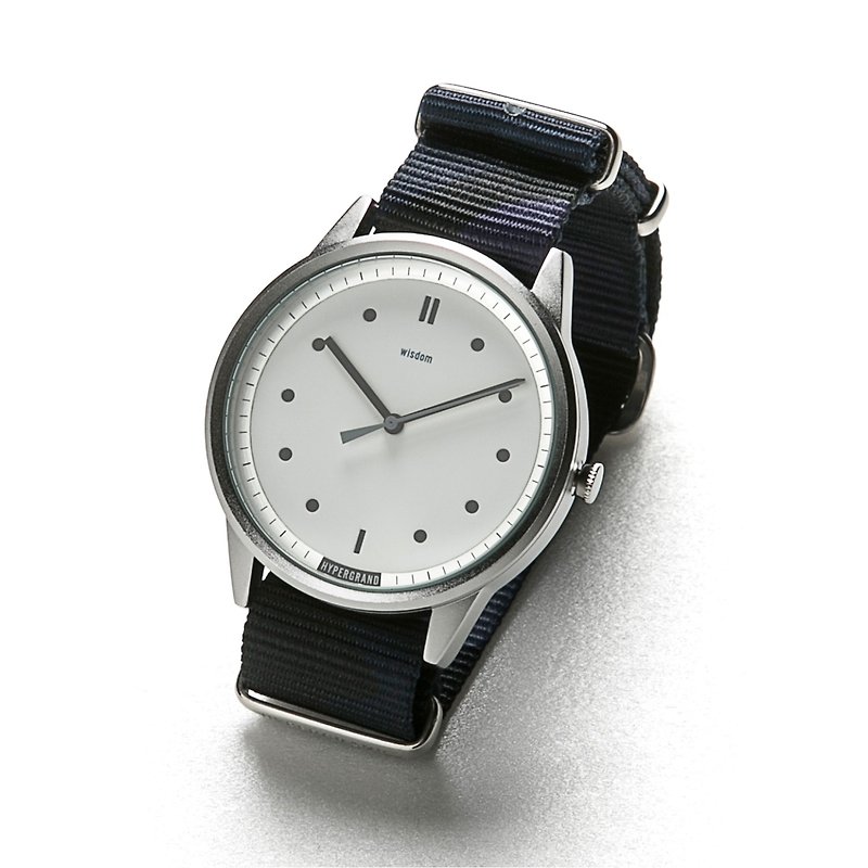 HYPERGRAND x WISDOM - 02 Basic Series - Dark Blue Camouflage Watch - นาฬิกาผู้หญิง - วัสดุอื่นๆ สีน้ำเงิน