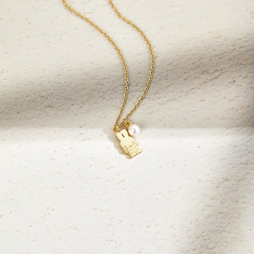 Pinkoi ×miffy】ミッフィーとメラニーのネックレス(へそ出し