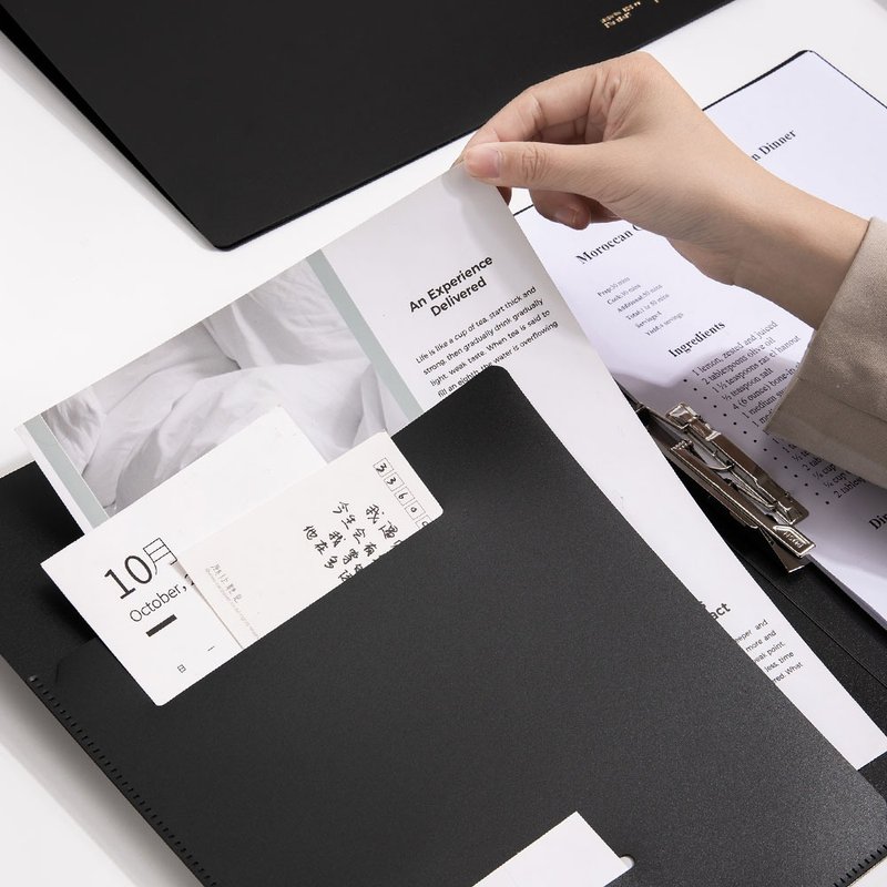 Deli NU SIGN right middle strong clip A4 back width 20mm (NS181) - Folders & Binders - Plastic 