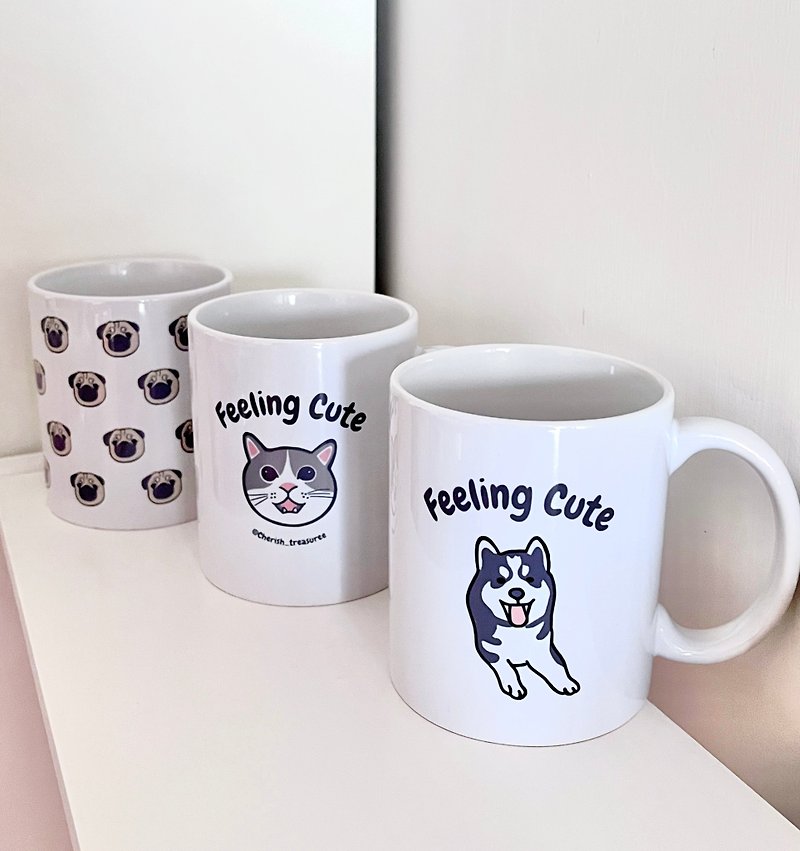 【客製化】寵物陶瓷杯子 - 客製化寵物抱枕/飾品 - 瓷 