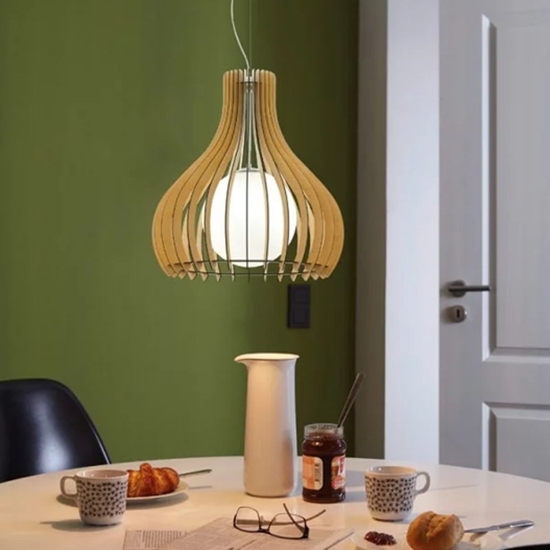 EGLO Austria Lighting | Polish Wood Chandelier | Table Lamp | Housewarming Gift | Limited Edition - Items for Display - Wood Khaki