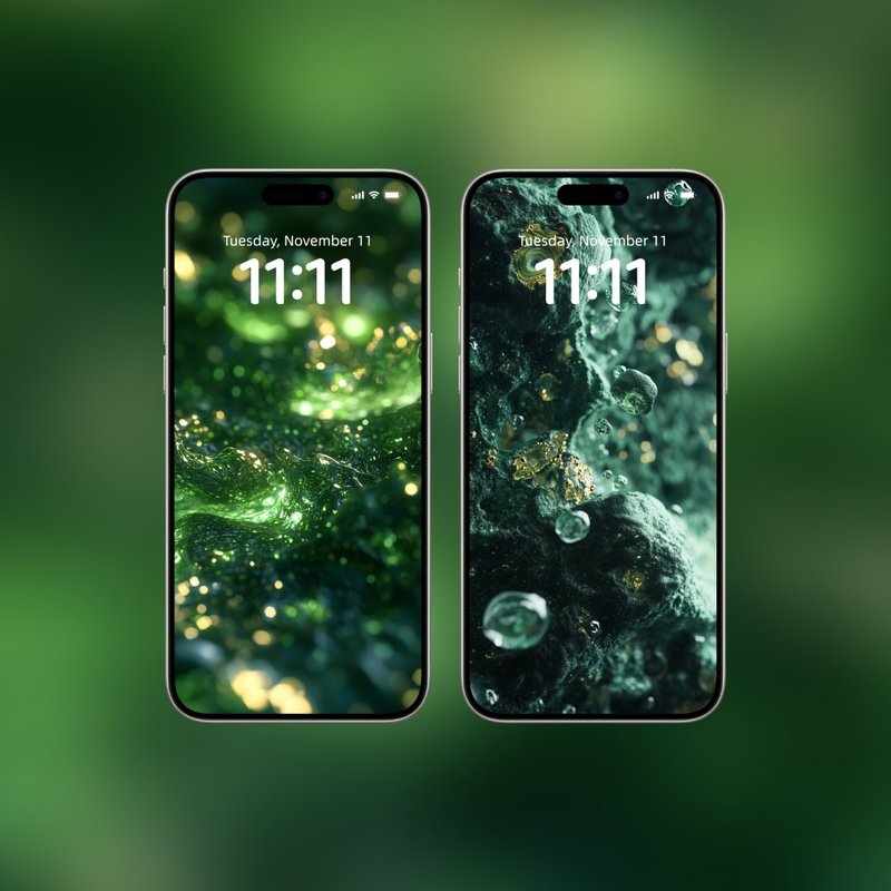 能量壁紙系列 |手機桌布| 壁紙 能量手機壁紙W0021 綠意舒綬 - 電腦手機桌布/貼圖/App 圖示 - 其他材質 