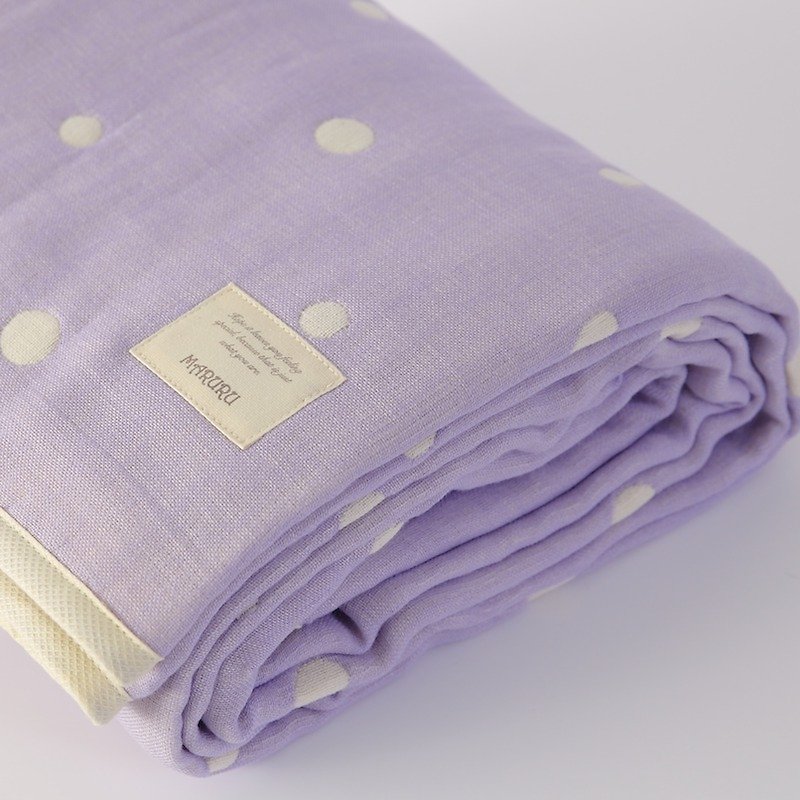 MARURU Six-layer gauze baby blanket  (S) Lavender (Made in Japan) - อื่นๆ - ผ้าฝ้าย/ผ้าลินิน สีม่วง