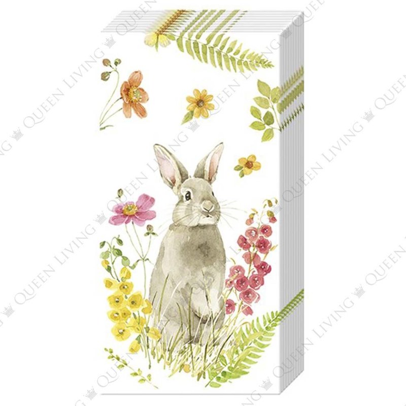 German IHR-21*21cm paper handkerchief-jump to spring - Place Mats & Dining Décor - Paper Multicolor