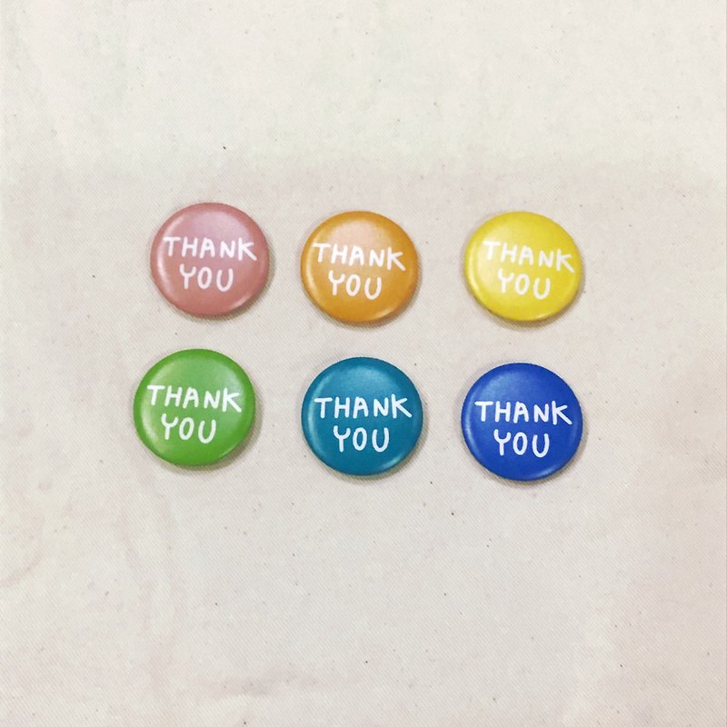 |Magnet|Thank You (two handwritten nine colors to choose from) - Magnets - Plastic Multicolor