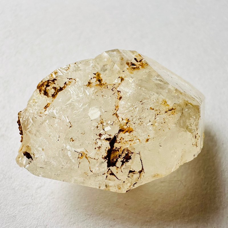 巴基斯坦黃泥骸骨水晶 銀22開窗骨幹水晶 原石原礦標 磁場脈輪 - 擺飾/家飾品 - 其他材質 金色
