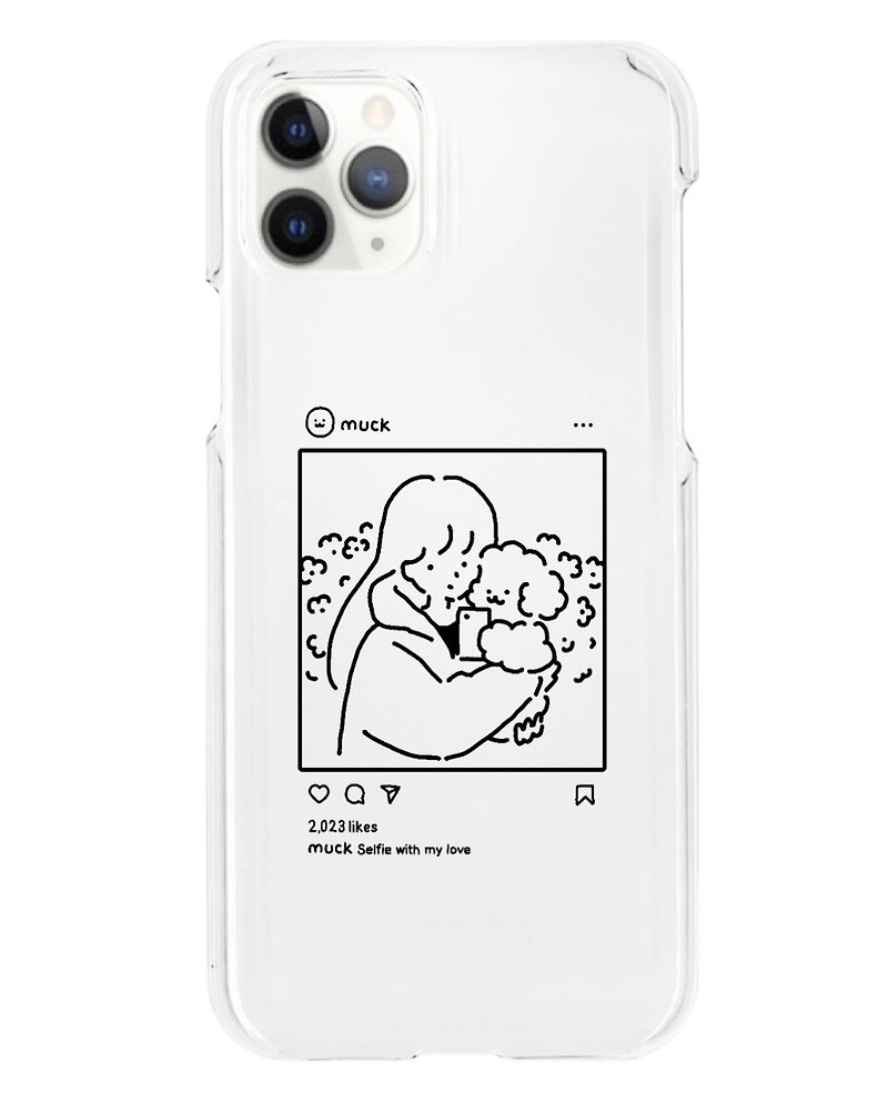 Muck Instagram with girl phone case - その他 - その他の素材 透明