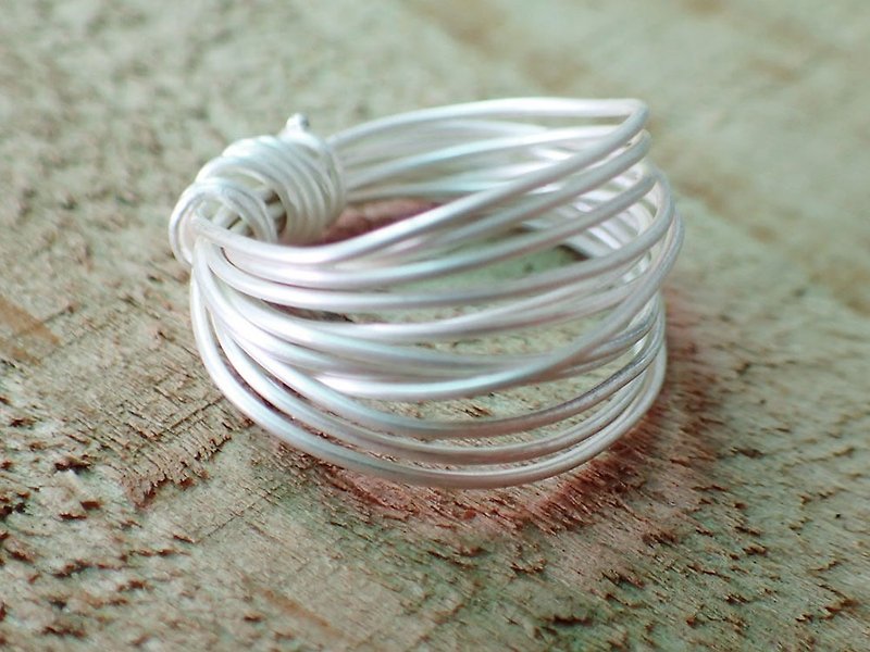ring, 999-Fine silver wire - แหวนทั่วไป - เงินแท้ สีเงิน