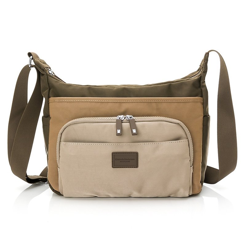 [Kim Anderson] Wild Fruit Forest Large Capacity Side Bag-Coffee - Messenger Bags & Sling Bags - Nylon Brown