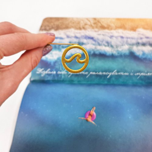Design Atelier Article Metal bookmark Wave.