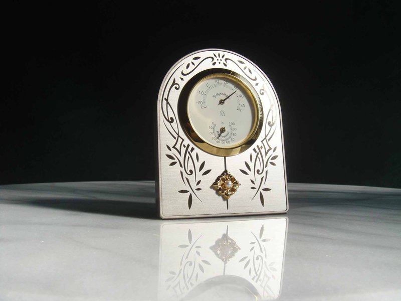 [OLD-TIME] Early second-hand Japanese MIKIMOTO temperature and humidity meter - ของวางตกแต่ง - วัสดุอื่นๆ 