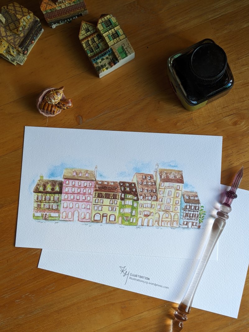 Maisons Alsaciennes - Postcard - Cards & Postcards - Paper 