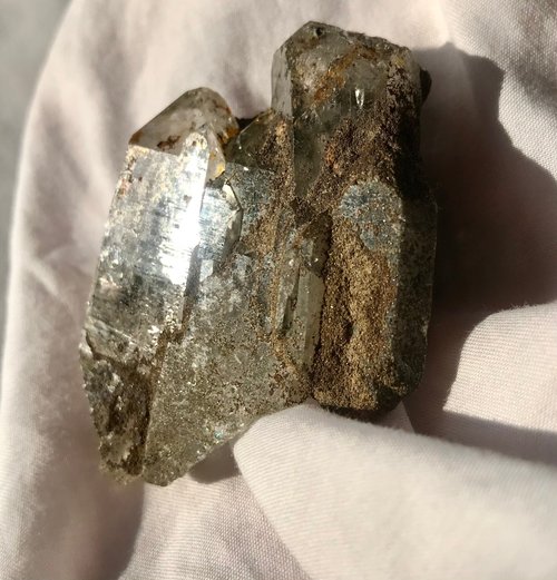 Could9Crystal 巴基斯坦 喜馬拉雅 綠幽靈水晶 城堡 白水晶簇 閃亮 天然水晶原石