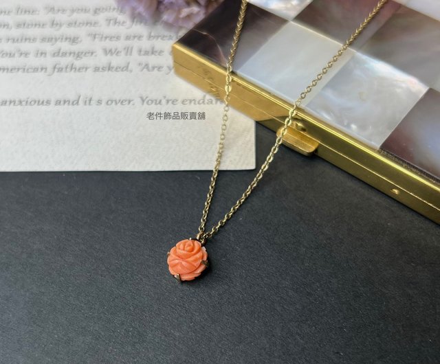 coral coin necklace original 珊瑚ネックレス coral coin necklace original 珊瑚ネックレス（K14 ハワイアン