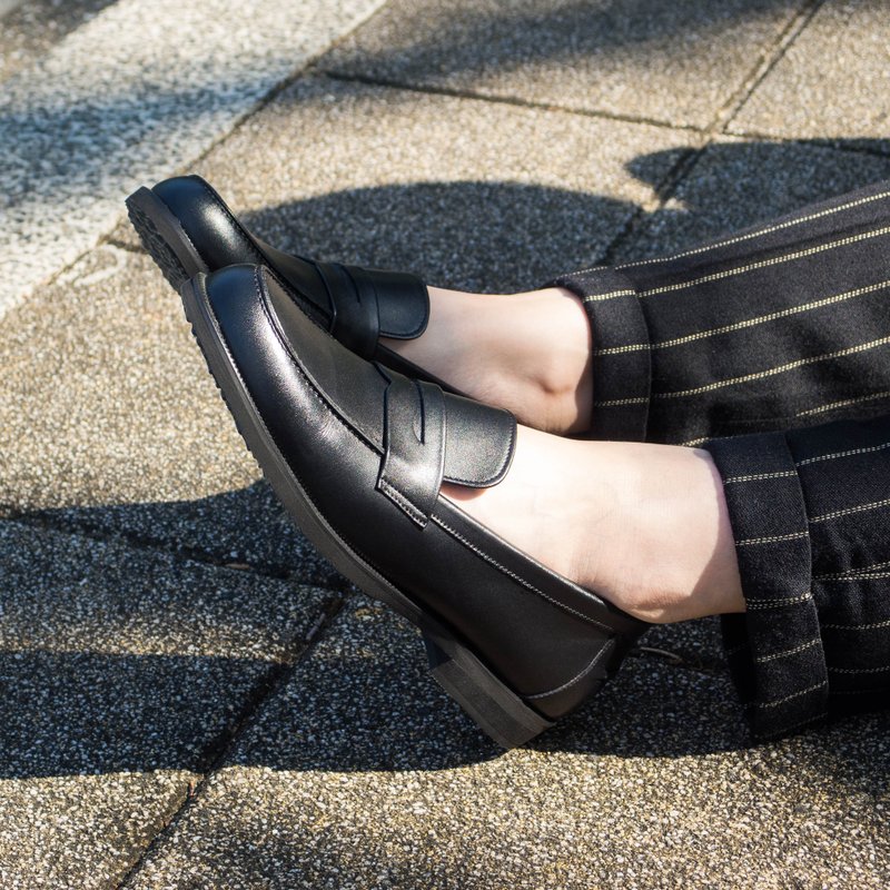 REGENT 素雅便士樂福鞋-黑/ Penny Loafer-Black - 其他女皮鞋 - 真皮 黑色