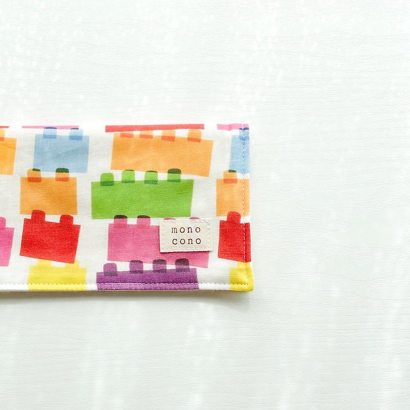 Toy Block Gauze Handkerchief Japanese Gauze + Organic Cotton - ผ้าเช็ดหน้า - ผ้าฝ้าย/ผ้าลินิน หลากหลายสี