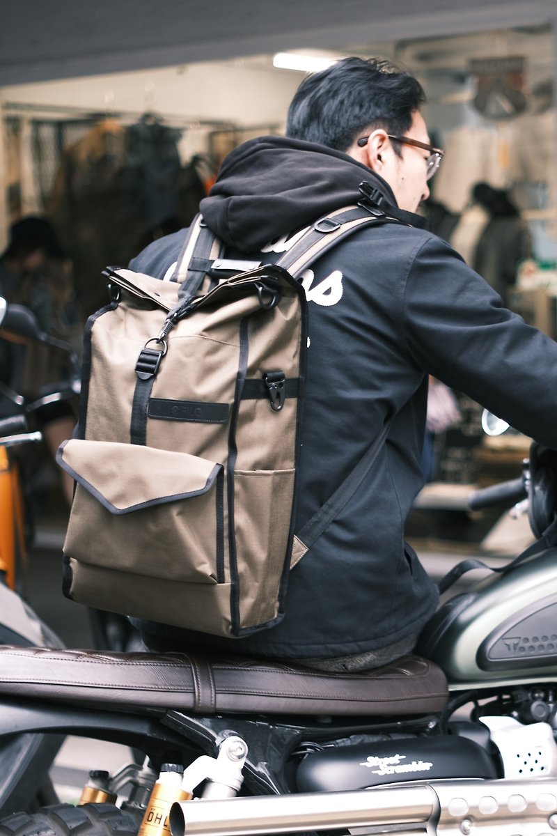 FILO N1D Deluxe Backpack - กระเป๋าเป้สะพายหลัง - ไนลอน สีเขียว