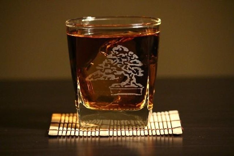 黒松盆栽 ロックグラス - グラス・コップ - ガラス 