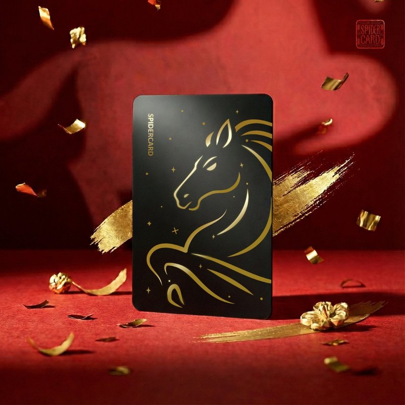 Spider NFC Customise Card - Dragon . Dark - แกดเจ็ต - พลาสติก สีดำ