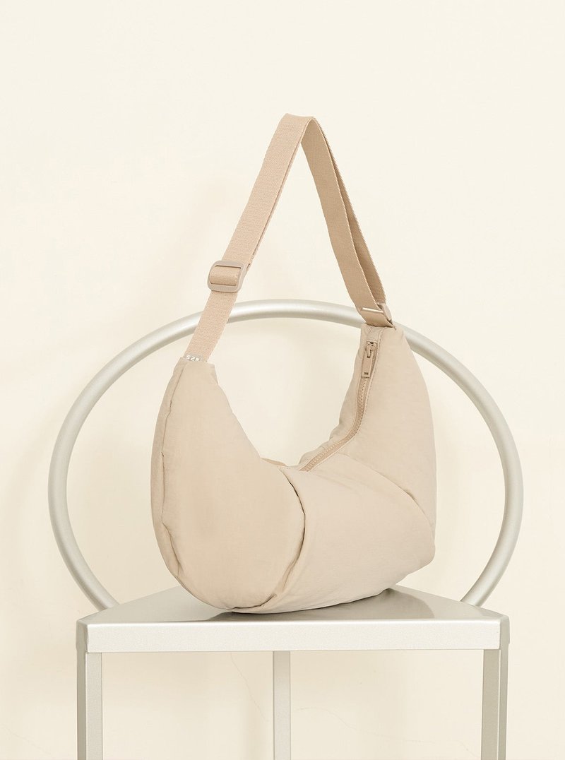 【S2N】CROISSANT lightweight floating croissant_Khaki A301 - Handbags & Totes - Plastic Khaki