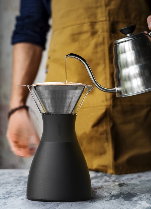 廚方新語 Asobu Pour Over -PO300 經典手沖咖啡濾壺 1L不鏽鋼保溫壺
