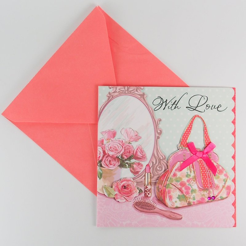 這封信裡裝滿我對你的愛意【FS手工卡】 - 卡片/明信片 - 紙 紅色