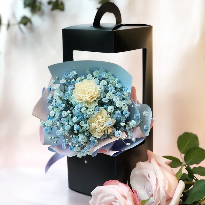 Fluttering Clouds and Gypsophila Dry Bouquet (Three Colors Available) | First Choice for Graduation Bouquet Birthday - Dried Flowers & Bouquets - Plants & Flowers Multicolor