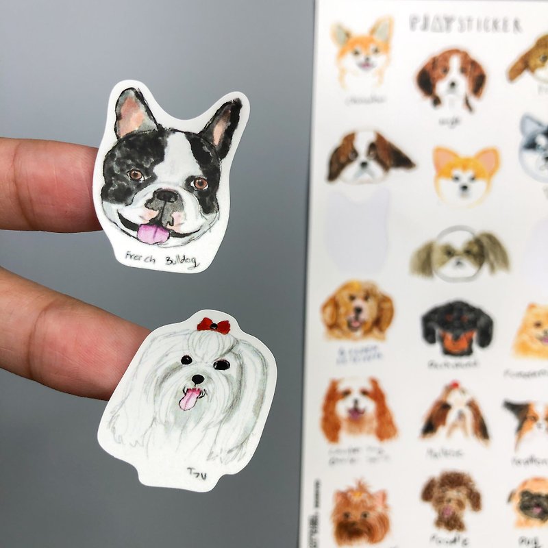 กระดาษ สติกเกอร์ หลากหลายสี - Sticker – Dog variety